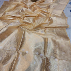 Lite weight party wear transparent pure minakari orghanga Silk