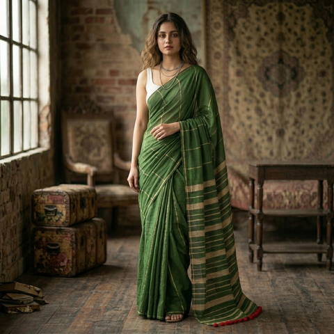 EXCLUSIVE PRIMIUM QUALITY KHESH COTTON SAREE
