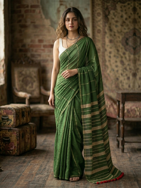 EXCLUSIVE PRIMIUM QUALITY KHESH COTTON SAREE