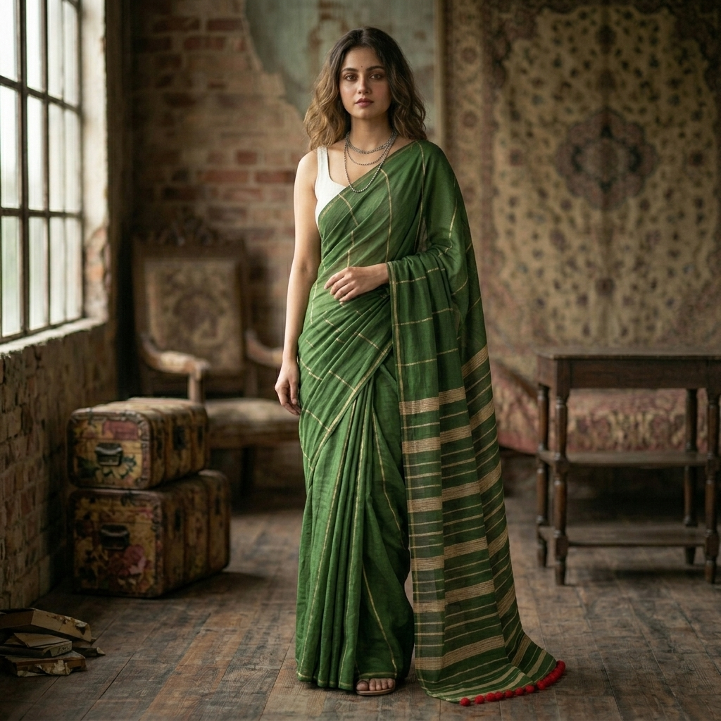 EXCLUSIVE PRIMIUM QUALITY KHESH COTTON SAREE