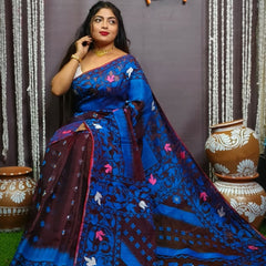Exclusive pujo special karat ekkat jamdani