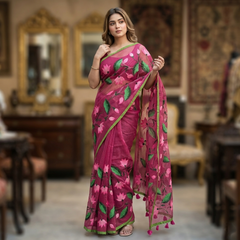 Resham Kota lotus embroidery work