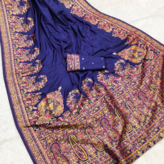 Super soft pure (unique collection) party wear karani pashmina Silk