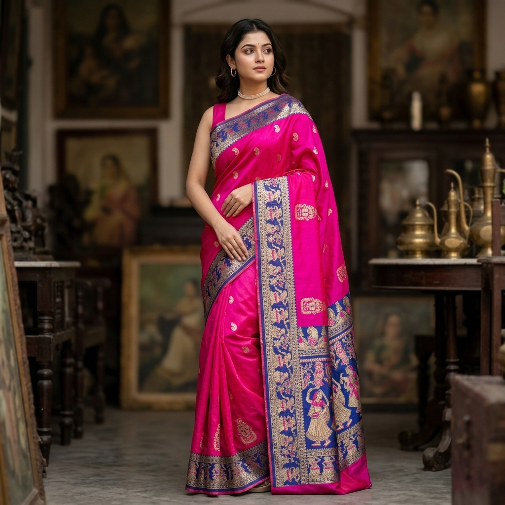 BEAUTIFUL SWARNACHURAM Very soft quality All over golden zari weaving