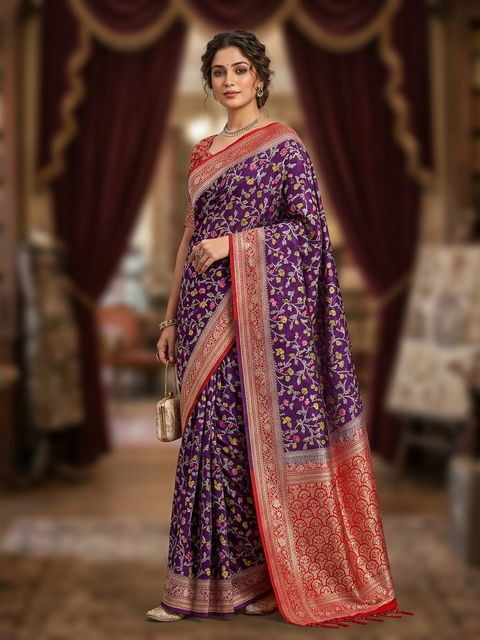 Soft Allover Meena khaddi pashmina silk
