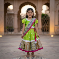 Mosline baby lehenga