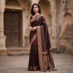 Sathan gaggi banarasi saree