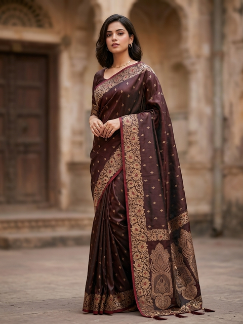 Sathan gaggi banarasi saree