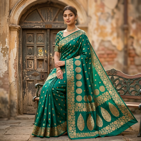 Premium Open Border Silk Saree