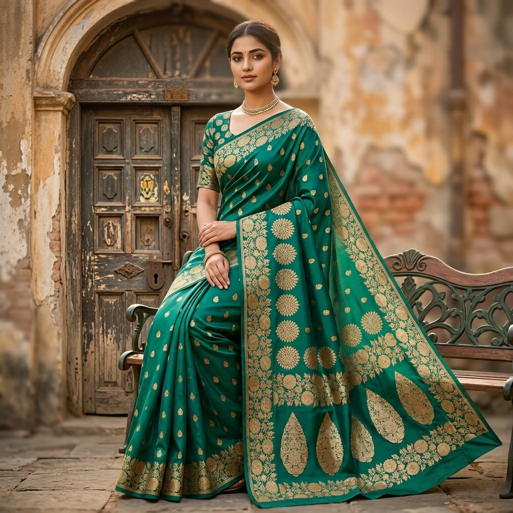 Premium Open Border Silk Saree