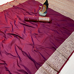 Super soft (premium quality) pure doulton lite weight banarasi Silk