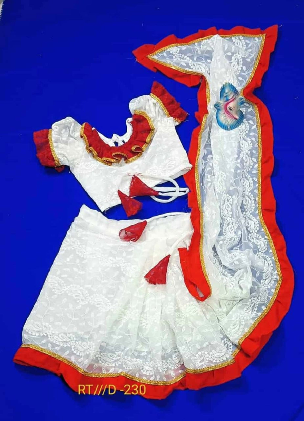 Mosline baby lehenga