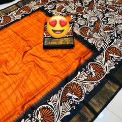 Pure Triple Tone Bishnupuri Swarnachuri Silk saree