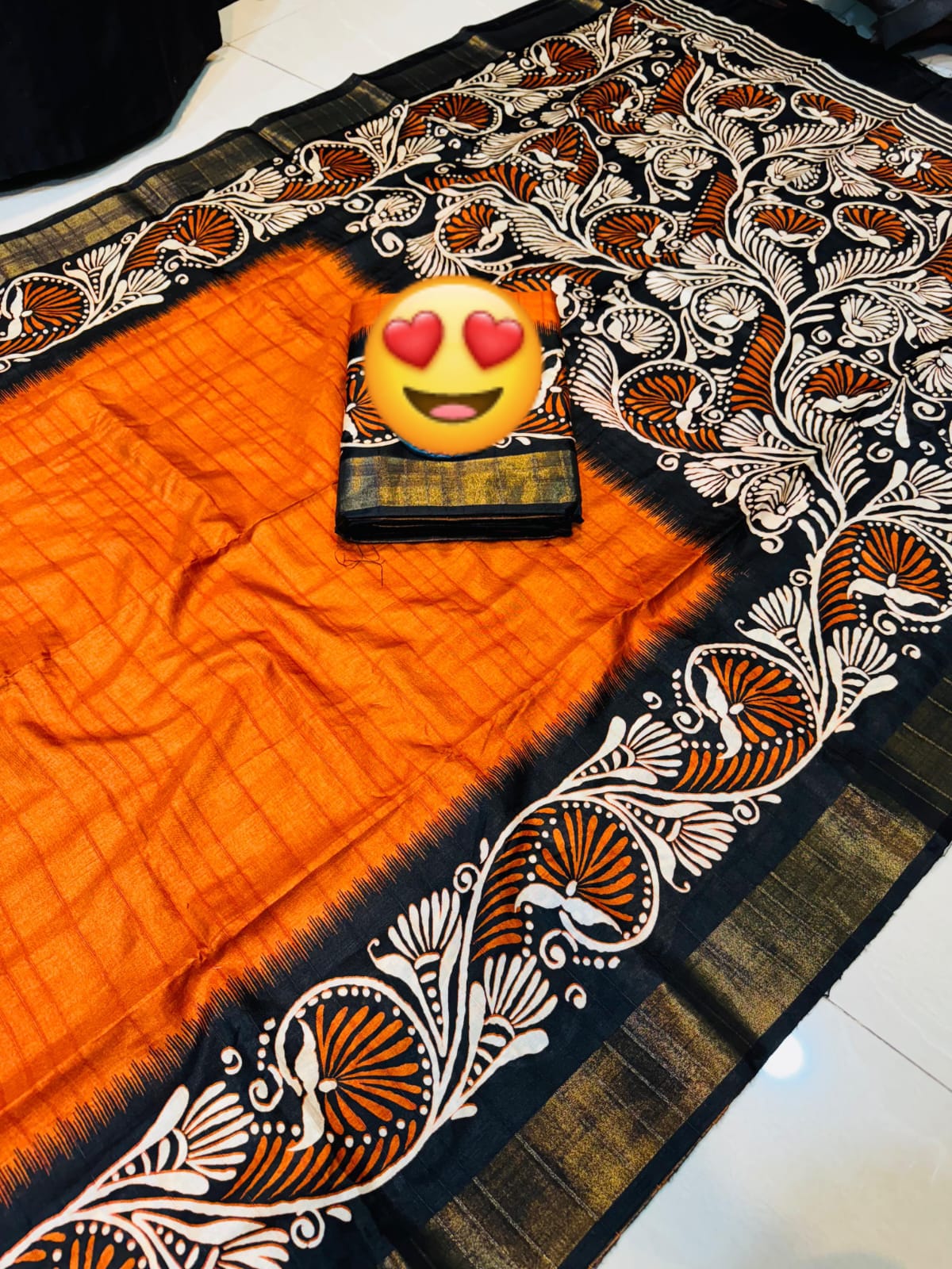 Pure Triple Tone Bishnupuri Swarnachuri Silk saree