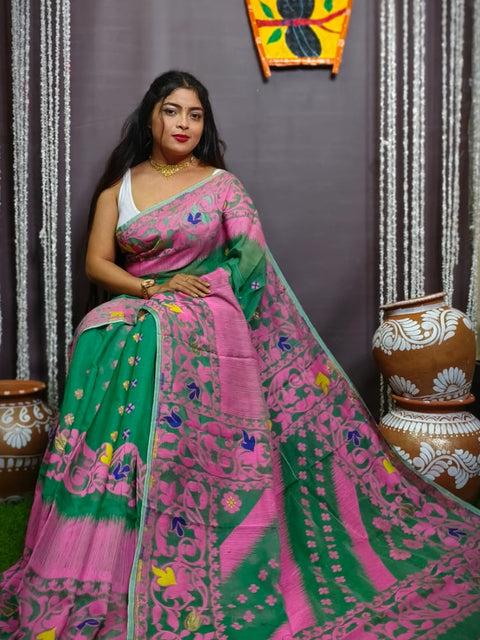 Exclusive pujo special karat ekkat jamdani