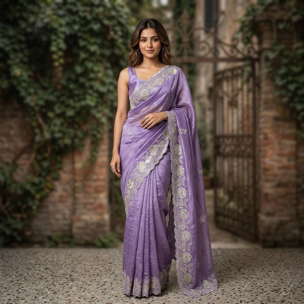 soft pure (unique upercollection) party wear karani pashmina Silk