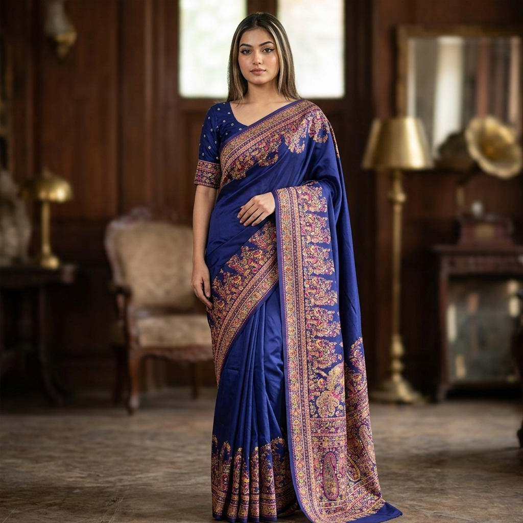 Super soft pure (unique collection) party wear karani pashmina Silk