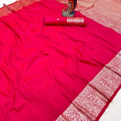 Super soft (premium quality) pure doulton lite weight banarasi Silk
