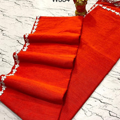 EXCLUSIVE PRIMIUM QUALITY NAYAN TARA LACE COTTON SAREE