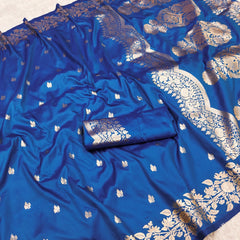Super soft pure doulton lite weight open border banarasi Silk