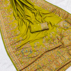 Super soft pure (unique collection) party wear karani pashmina Silk
