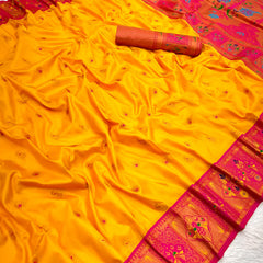 Premium Paithani Silk Party Wear Saree (With Blouse Piece)