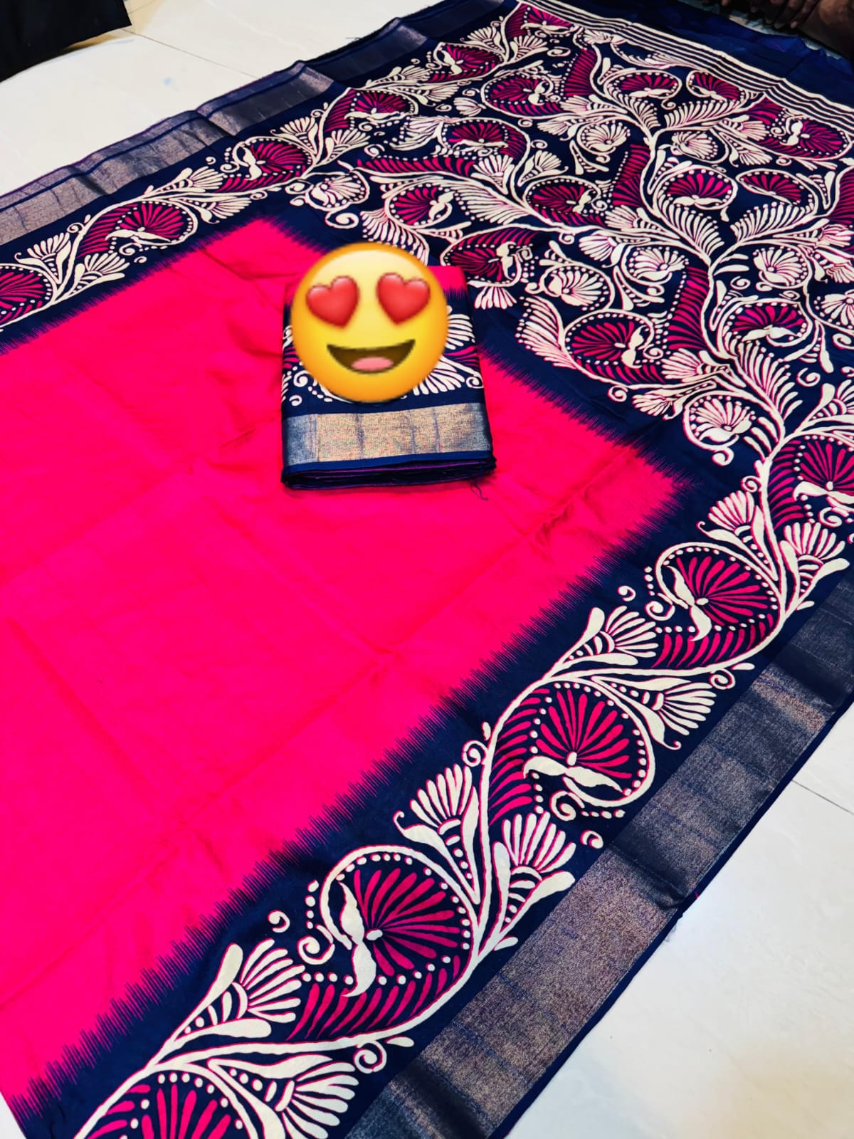 Pure Triple Tone Bishnupuri Swarnachuri Silk saree