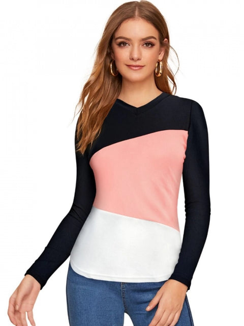 Generic Women's 95% Polyester 5% Spandex Western Wear T Shirt (Peach)