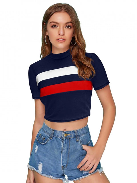 Generic Women's 95% Polyester 5% Spandex Western Wear Tops (Red)