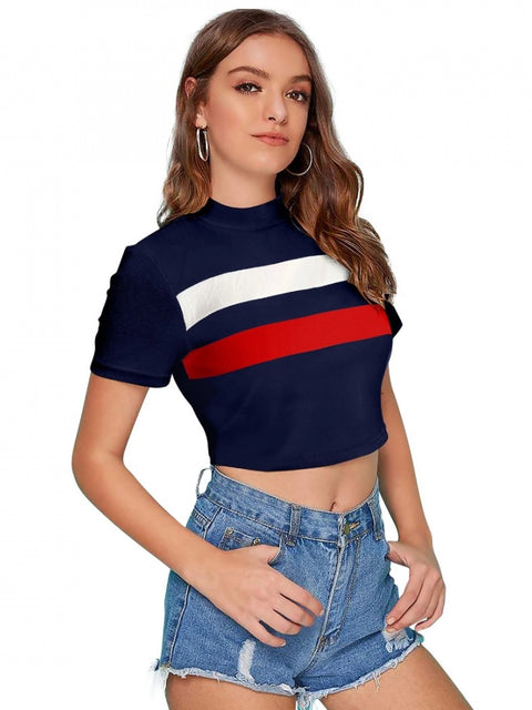 Generic Women's 95% Polyester 5% Spandex Western Wear Tops (Red)