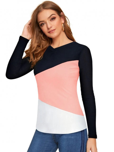 Generic Women's 95% Polyester 5% Spandex Western Wear T Shirt (Peach)
