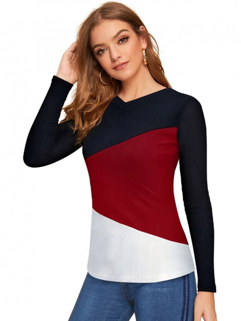 Generic Women's 95% Polyester 5% Spandex Western Wear T Shirt (Maroon)