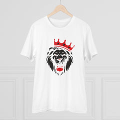 Generic Men's PC Cotton Lion Logo Printed T Shirt (Color: White, Thread Count: 180GSM)