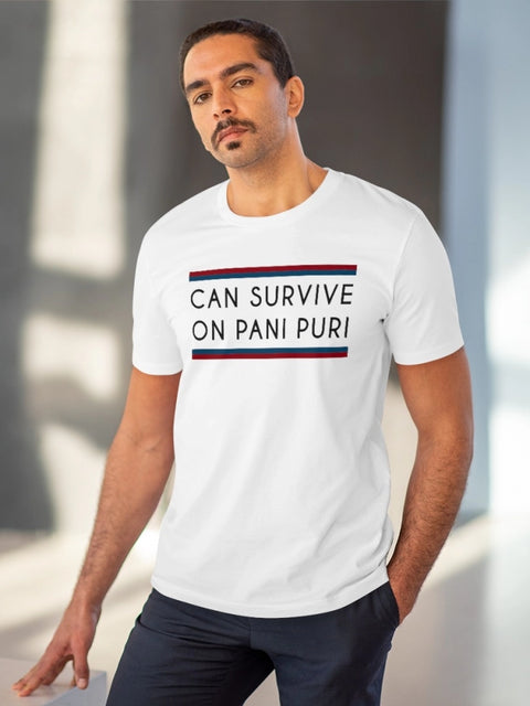 Generic Men's PC Cotton Quotes Printed T Shirt (Color: White, Thread Count: 180GSM)