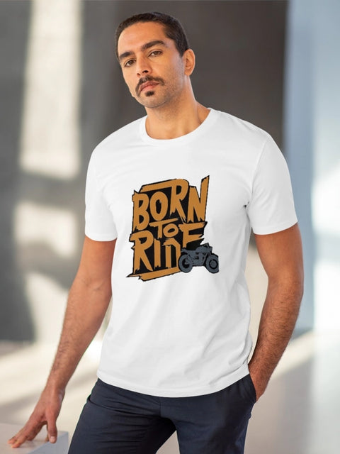 Generic Men's PC Cotton Explore The Unseen Printed T Shirt (Color: White, Thread Count: 180GSM)