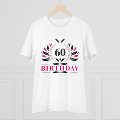 Generic Men's PC Cotton 60th Birthday Printed T Shirt (Color: White, Thread Count: 180GSM)