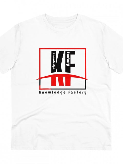 Generic Men's PC Cotton Knowledge Factory Printed T Shirt (Color: White, Thread Count: 180GSM)