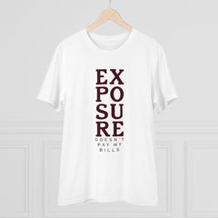 Generic Men's PC Cotton Exposure Printed T Shirt (Color: White, Thread Count: 180GSM)
