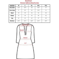 Women's Khadi Embroidered Kurti (Yellow, Khadi)