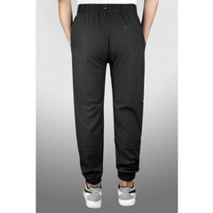 Generic Men's Polyster Solid Track Pant-Lower (Black)