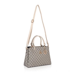 Generic Women's Faux Leather Printed Handbag (Beige)
