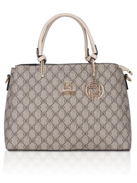 Generic Women's Faux Leather Printed Handbag (Beige)