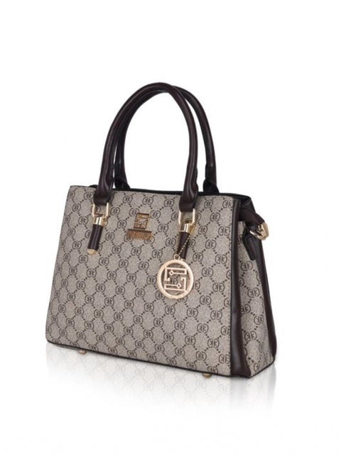 Generic Women's Faux Leather Printed Handbag (Coffee)
