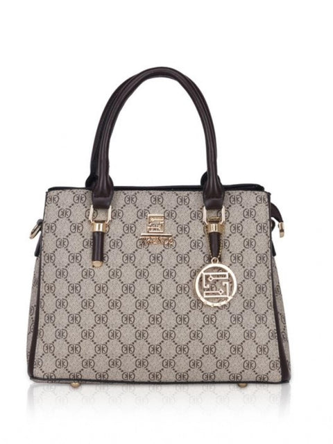 Generic Women's Faux Leather Printed Handbag (Coffee)