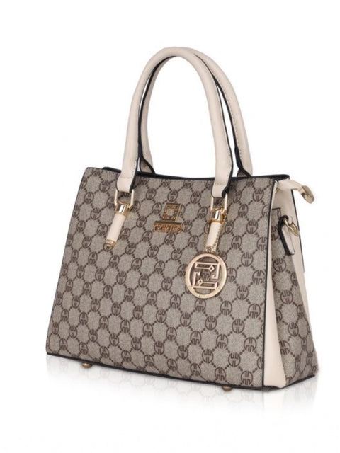 Generic Women's Faux Leather Printed Handbag (Beige)