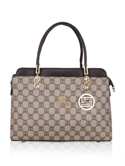 Generic Women's Faux Leather Printed Handbag (Coffee)