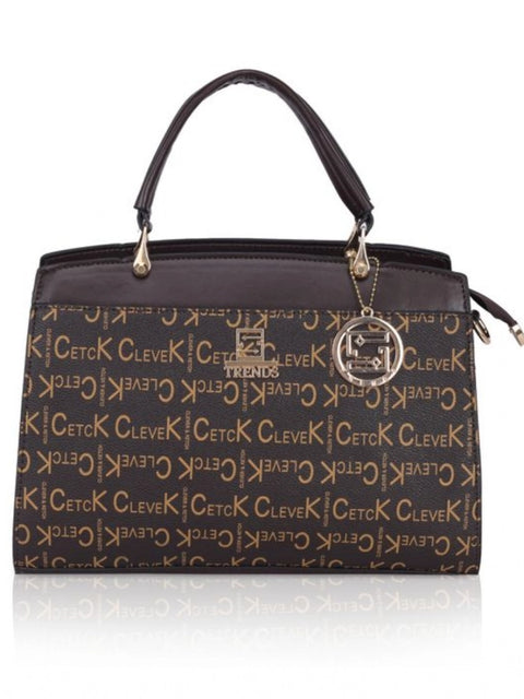 Generic Women's Faux Leather Printed Handbag (Coffee)