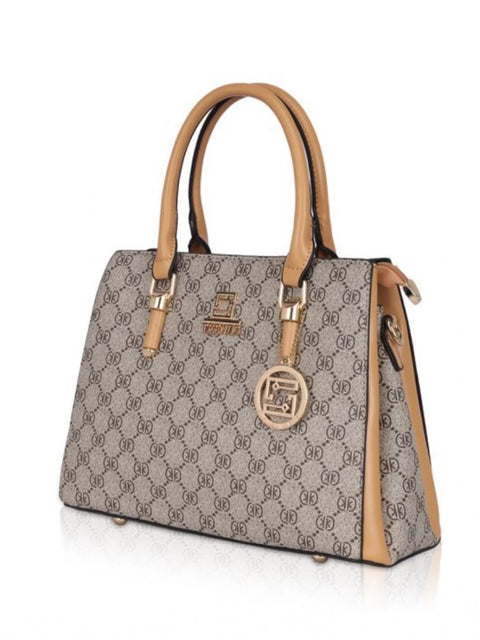 Generic Women's Faux Leather Printed Handbag (Camel)