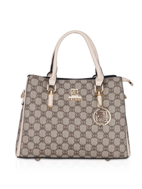 Generic Women's Faux Leather Printed Handbag (Beige)