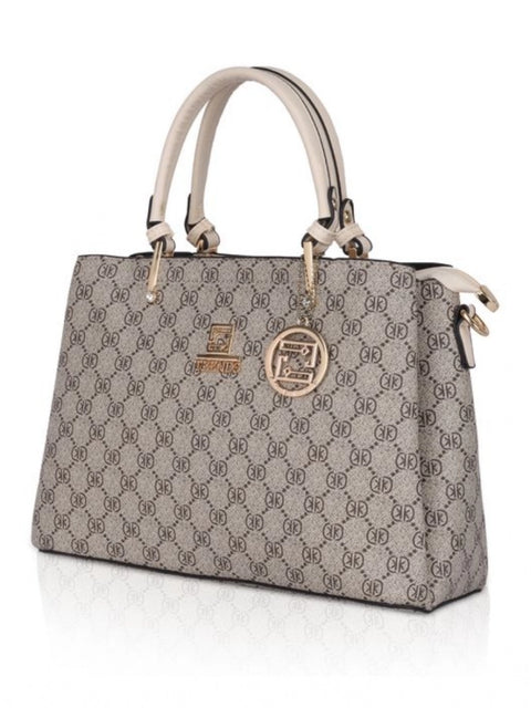 Generic Women's Faux Leather Printed Handbag (Beige)